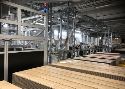 Two layer finishing line bespoke parquet flooring (USA)