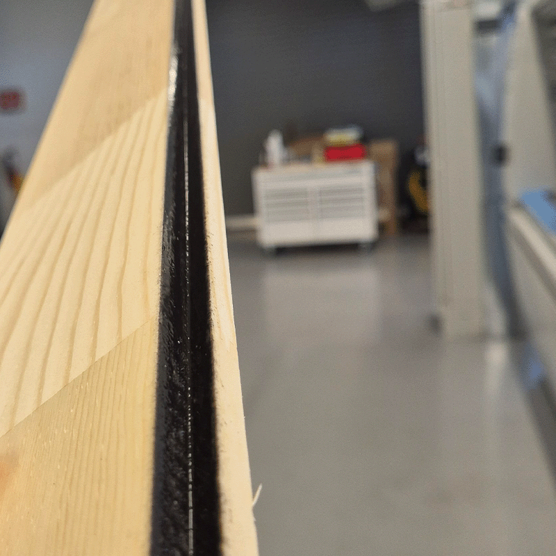 Edge coating TTEPS groove