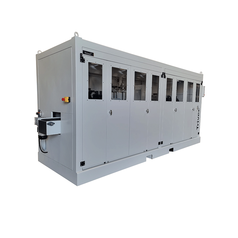4 sided brushing machine cabin outfeed